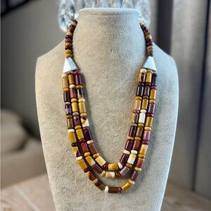 19. Jay King DRT Mooakite Jasper Triple Strand Necklace